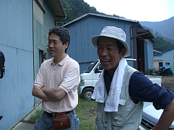 後藤と、提携先林業家